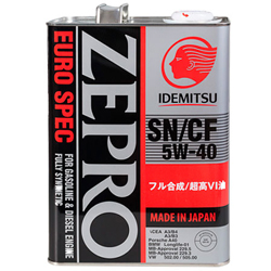   IDEMITSU ZEPRO EURO SPEC 5w40 SN/CF 4    